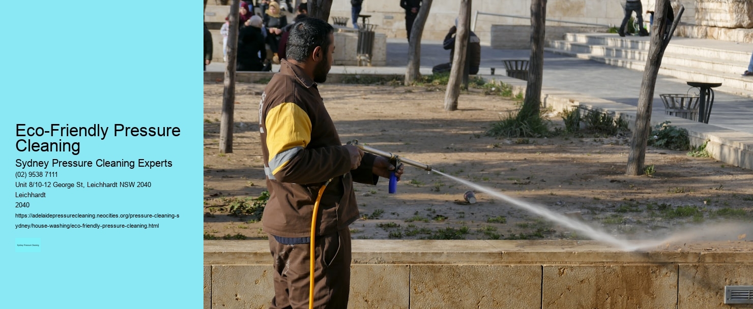 Eco-Friendly Pressure Cleaning